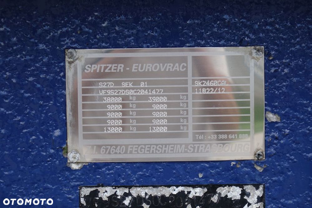 Spitzer EUROVRAC / SILOS 60m3 / ROZŁADUNEK GRAWITACYJNY / SAF / ALUMINIOWE FELGI - 34