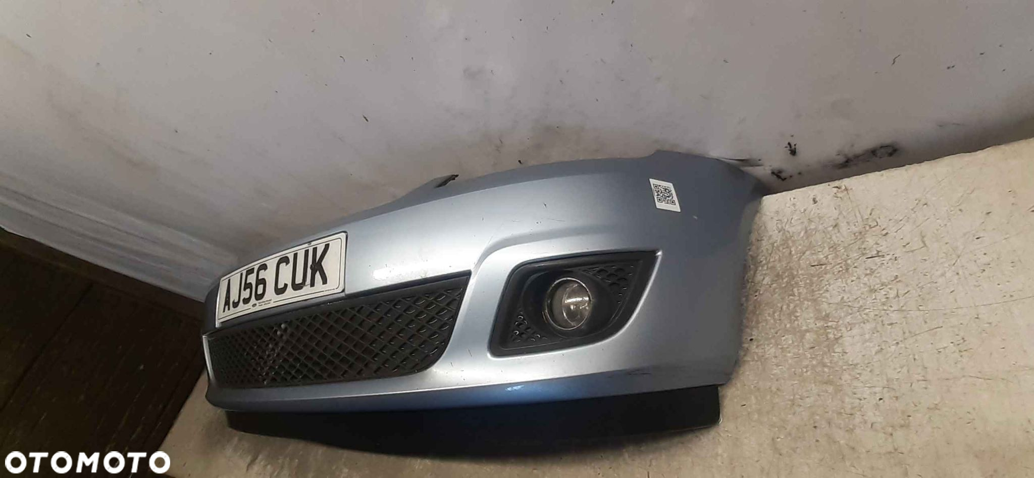 + ZDERZAK PRZÓD PRZEDNI FORD FIESTA MK.6 6 VI LIFT FL J4 BŁĘKITNY HALOGENY - 4