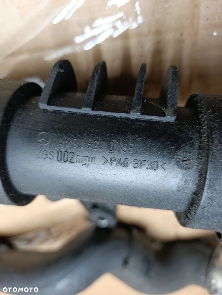 W203 rura intercoolera przewód wąż komplet 2,2CDI C klasa Mercedes A203 520 02 95 - 2
