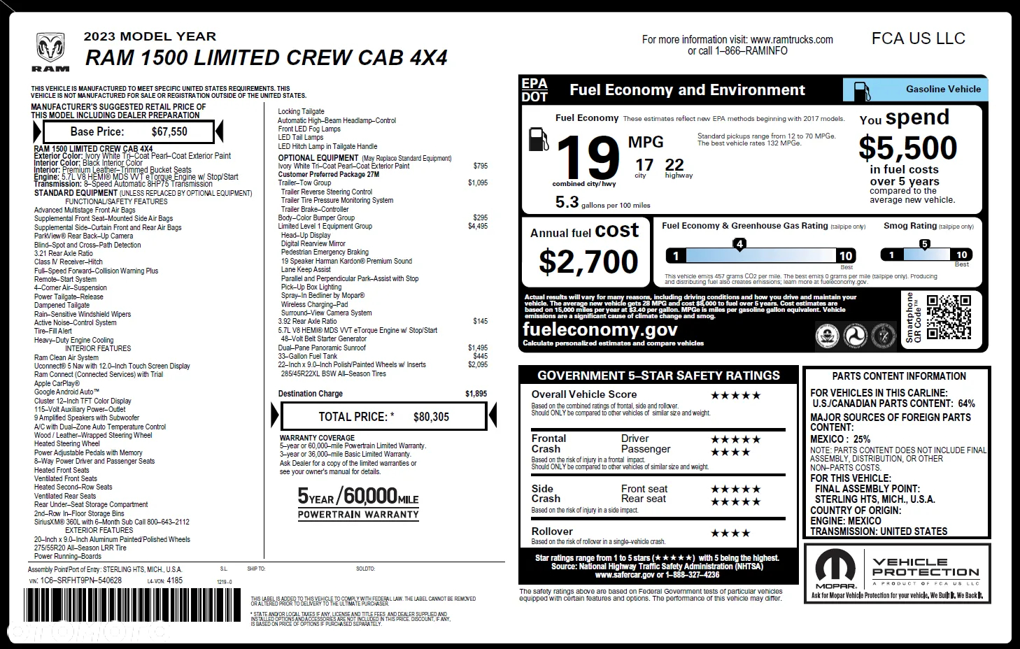 RAM 1500 Crew Cab Limited - 29
