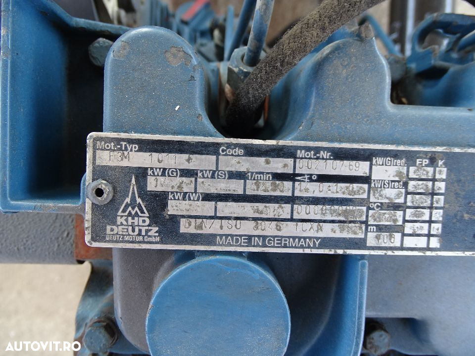 Motor DEUTZ F 3M 1011, racire pe ulei - 2
