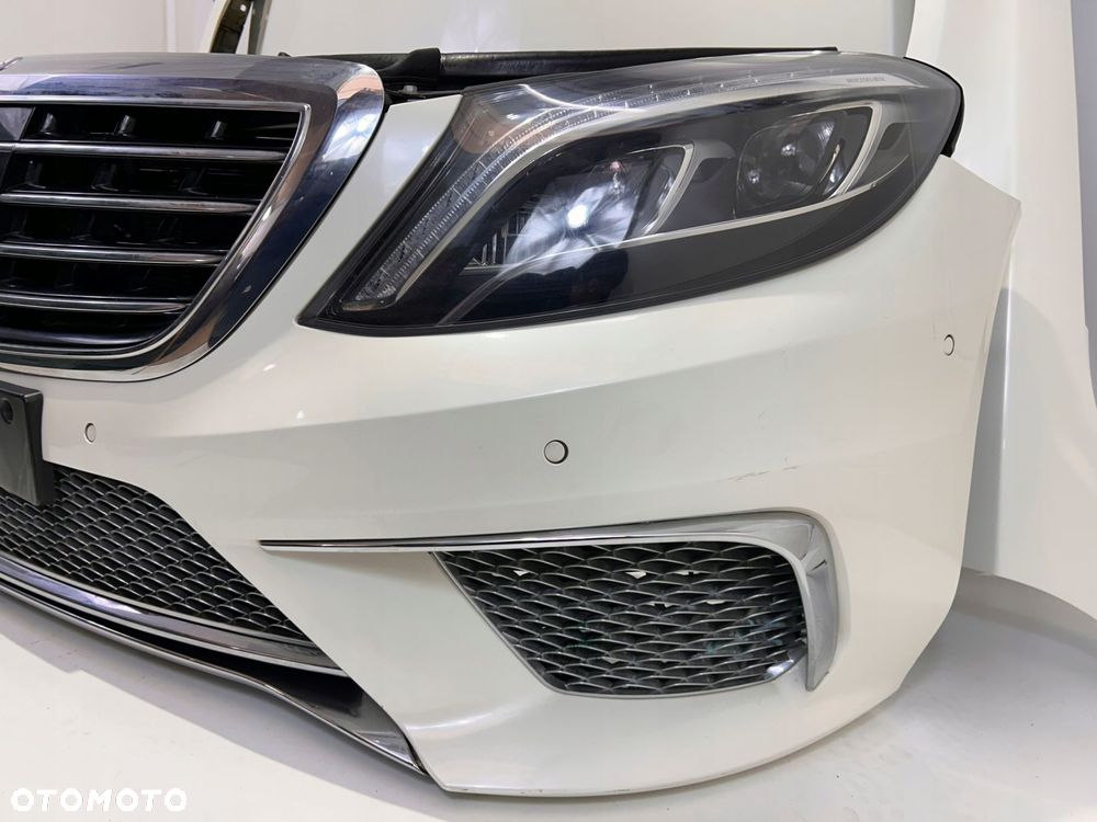 MERCEDES S KLASA W222 AMG ZDERZAK MASKA CHŁODNICE - 2
