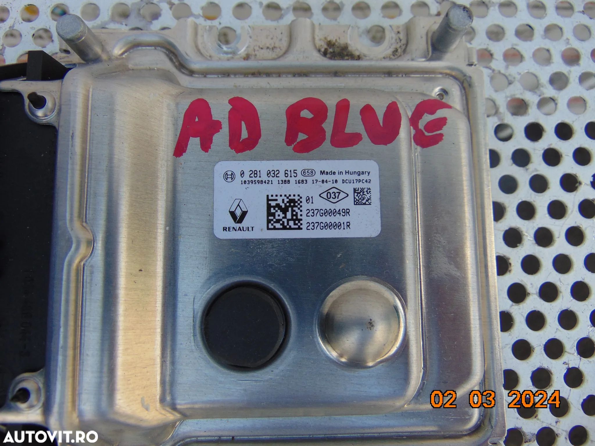 Modul ad blue renault Trafic Opel Vivaro 2014-2023 calculator ecu adblue cod 237gr - 2
