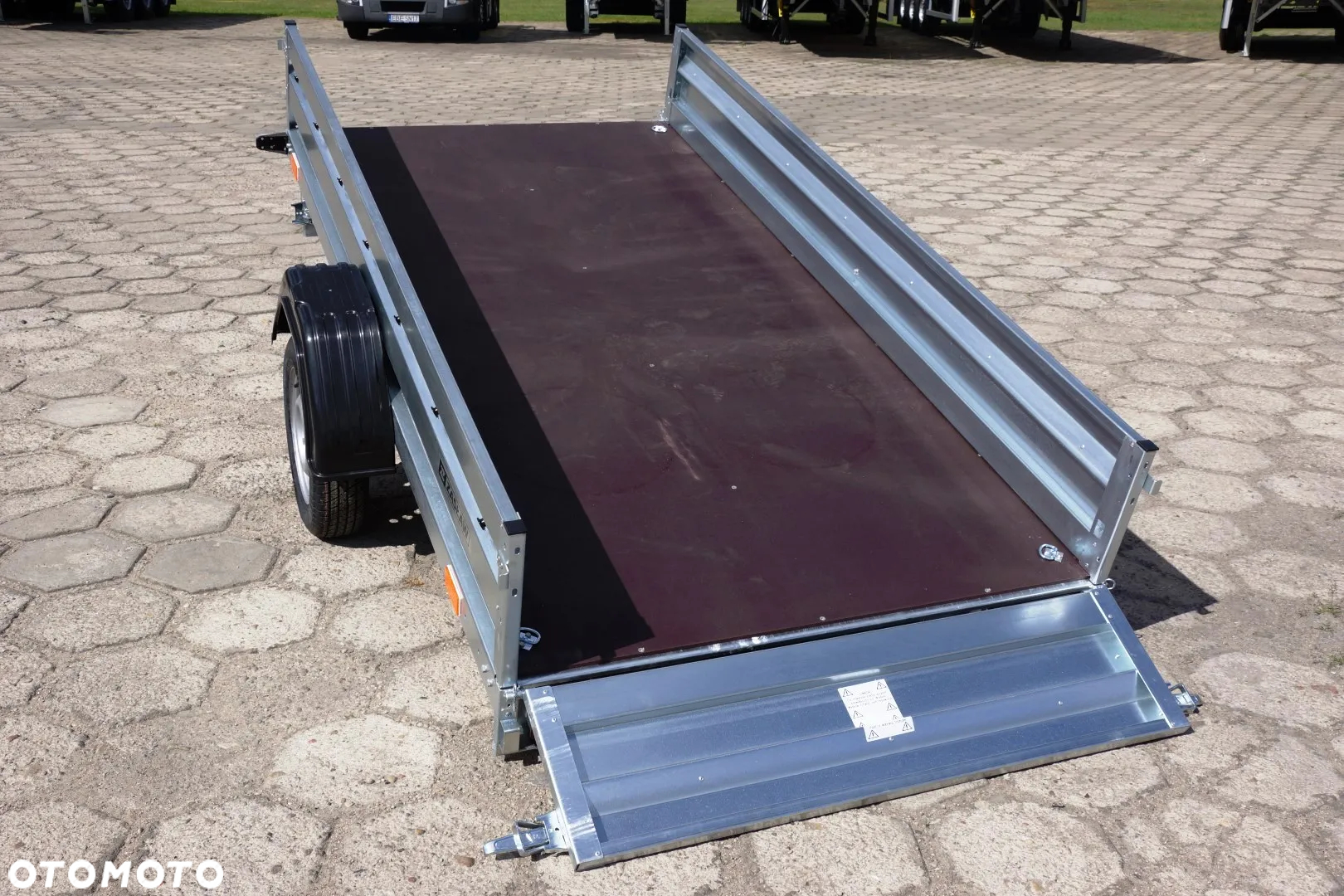 Zaslaw 1 oś, przyczepa towarowa MOCNA I SOLDNA DMC 750 KG - 11