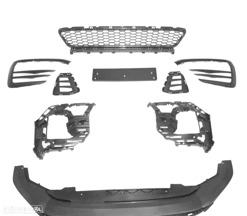 PARA-CHOQUES FRONTAL VOLKSWAGEN VW GOLF 7.5 17-19 LOOK GTI PDC - 3