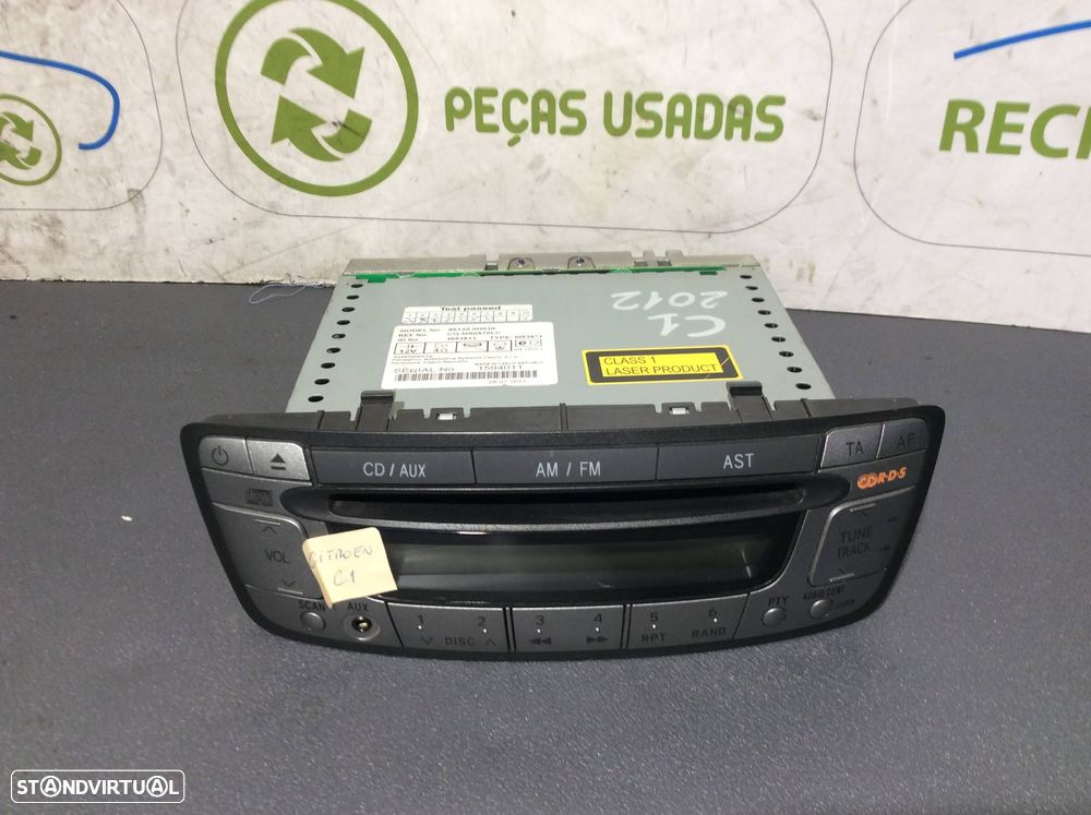 Radio Citroen C1 ano 2009   86120-0h010 - 1