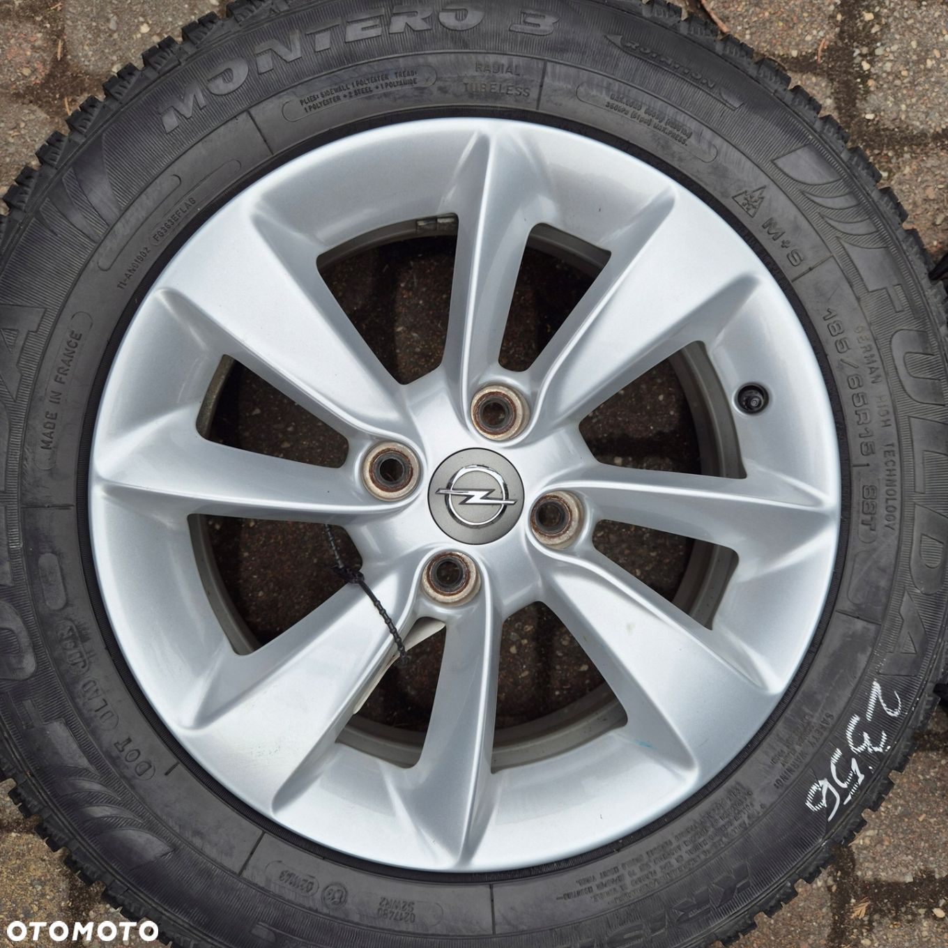 ZIMA KOŁA 185/65 R15 ORYGINAŁ OPEL CORSA D E ADAM GRANDE PUNTO EVO 4x100 - 2