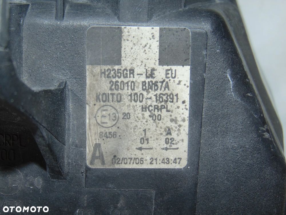 Lampa przednia przód prawa Nissan Almera N16 FL lift 02-06r - 11