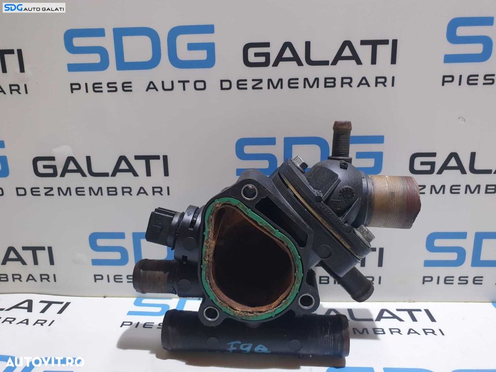Corp Carcasa Termostat Racire cu Senzor Temperatura Apa Renault Clio 2 1.9 DCI 1998 - 2012 Cod 7700866730 7700866731 38200065394 [M6456] - 2