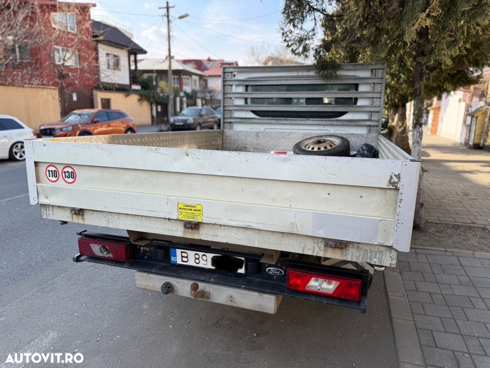 Ford Transit an 2020 L3 Unic Proprietar Dokka 7 locuri punte dubla bena camioneta basculabila NU Mercedes VW IVECO 35c Peugeot 131cai Carte Service Fără probleme - 28