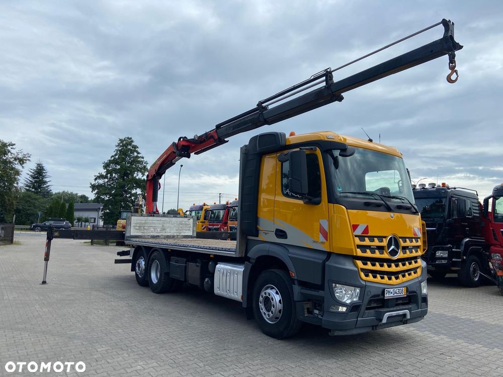 Mercedes-Benz AROCS 2545 6X2 platforma  + żuraw Palfinger PK20001 - 4
