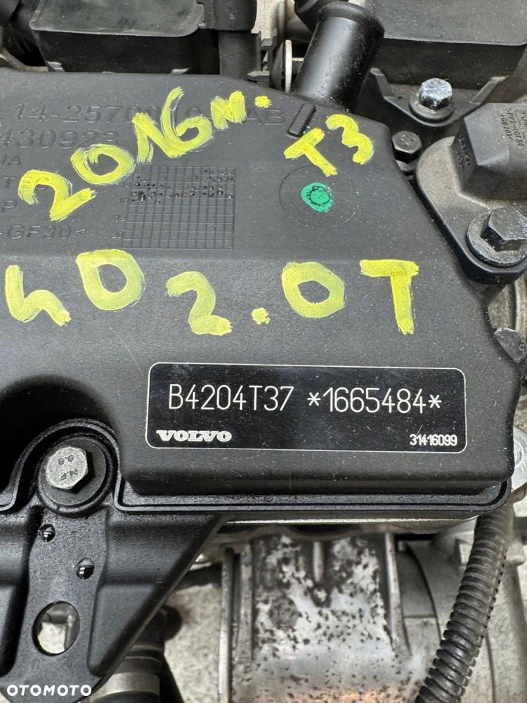 silnik volvo v40 ii s60 v60 2.0 t3 b4204t37 w-wa mały przebig 2017 - 8
