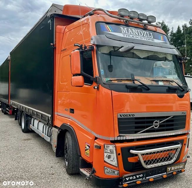 Volvo FH460 6x2 TANDEM GLOB XXL I-SHIFT JUMBO OŚ PODNOSZONA 2xALUTANK STANDKLIMA XENONY SKÓRA LODÓWKA ORUROWANIE Z HALOGENAMI ZABUDOWA ALUMINIOWA FIRANKA + PRZYCZEPA TANDEM SCHWARZMULLER FIRANKA ZESTAW PRZESTRZENNY 2013r EEV FULLSERWIS W VOLVO - 4