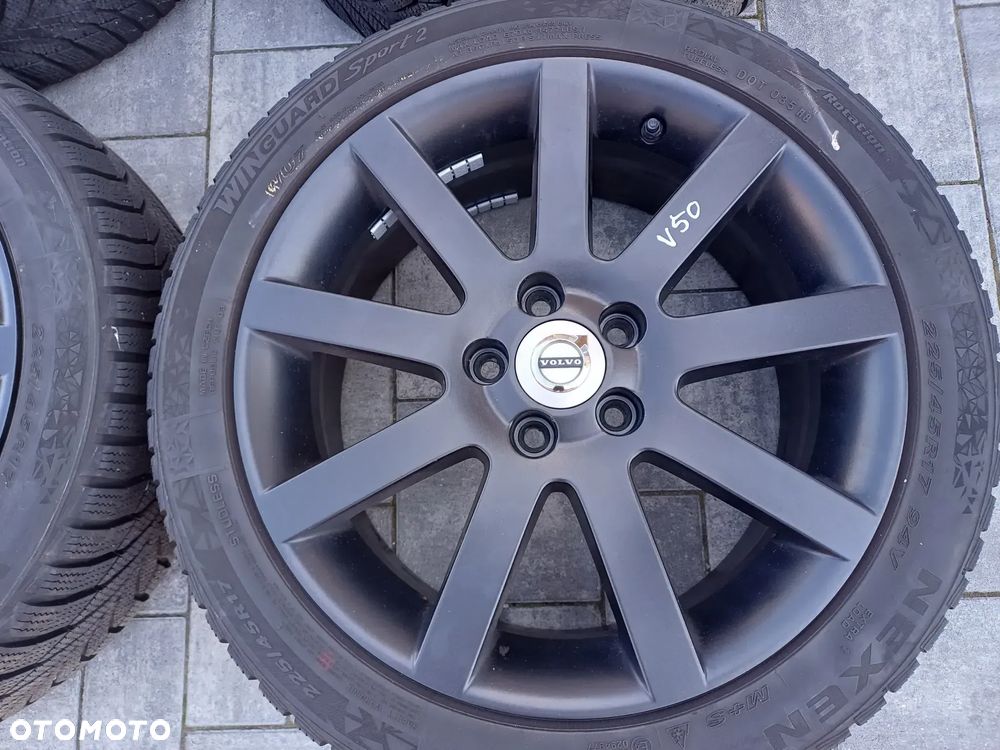 FELGI Z OPONAMI KOŁA ALUMINIOWE VOLVO V50 I R17 5X108 ET49 63,4mm OPONY 225/45 ZIMA 2024r NR15 - 2