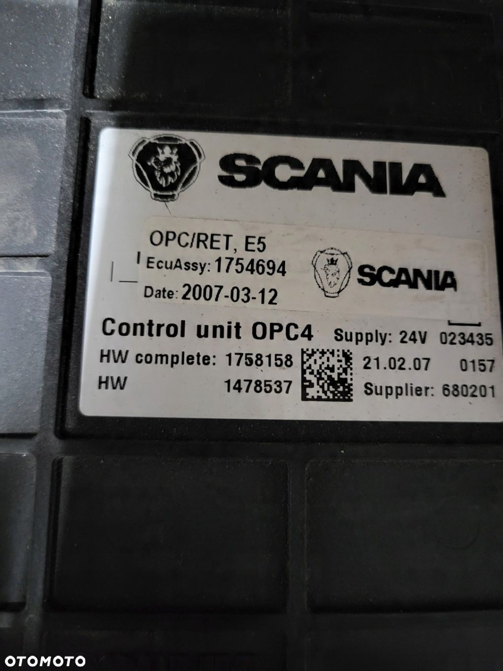 Sterownik Skrzyni OPC4 Scania R 1754694 - 3