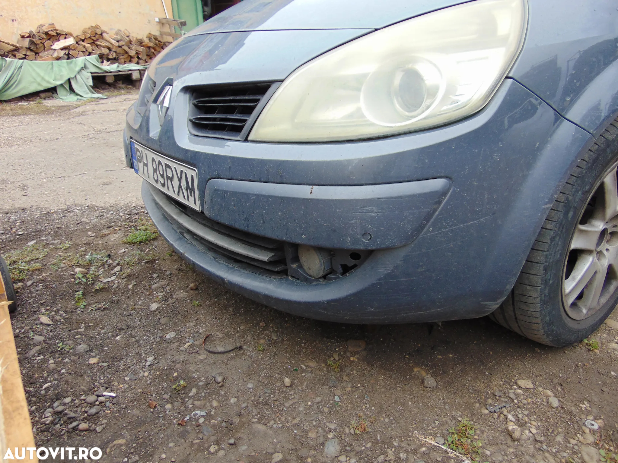 Bara fata Renault Scenic 2 spoiler bara fata completa senzori parcare proiectoare 2006-2009 facelift - 3