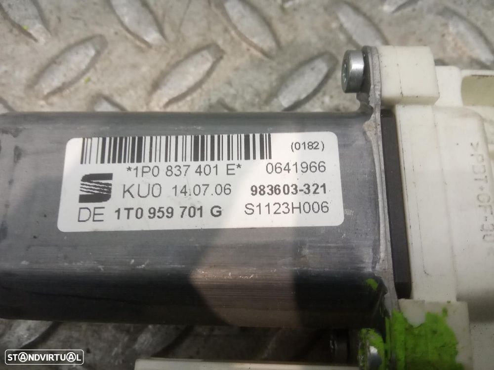 ELEVADOR DE VIDRO FRONTAL ESQUERDO SEAT LEON 2006 -1P0837401E - 3