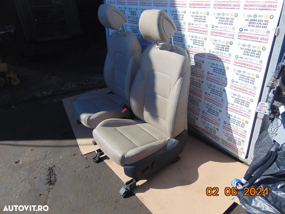 Scaune fata Hyundai Tucson 2015-2020 banchete spate scaune fata interior Tucson piele cu incalzire - 12