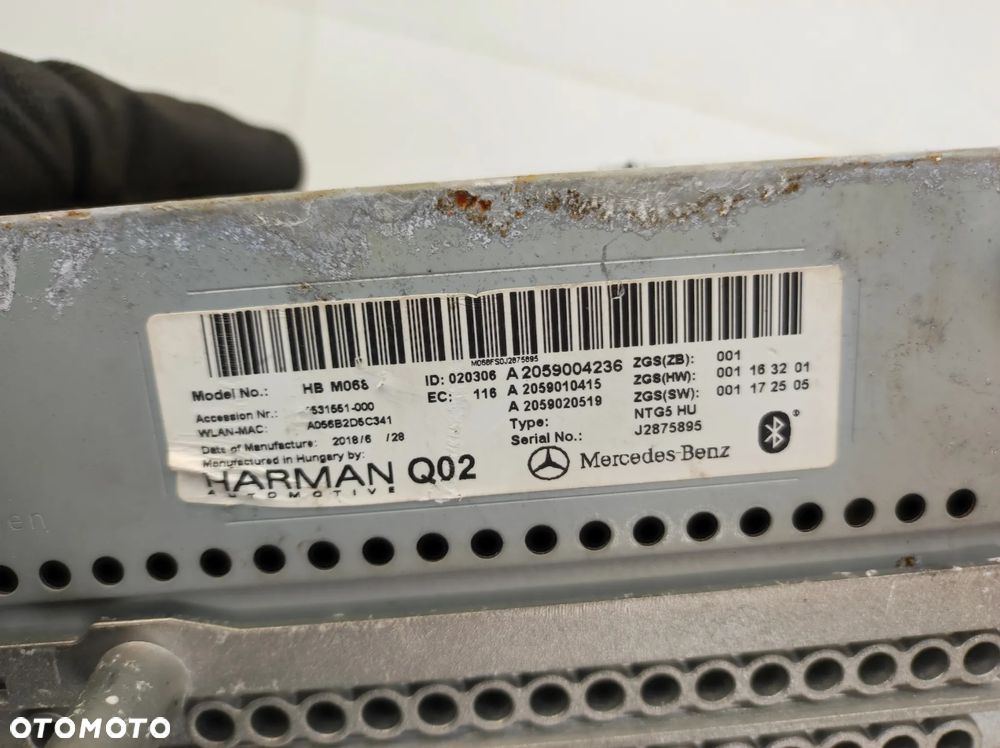 Radio nawigacja Mercedes GLC W253 253 - 8