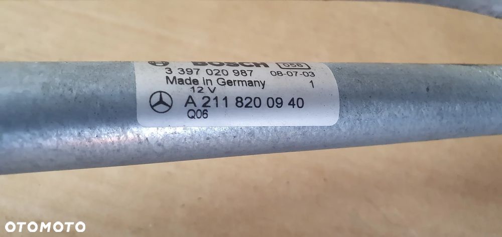 Mechanizm wycieraczek przód przedni Mercedes E Klasa W211 A2118200940 - 10