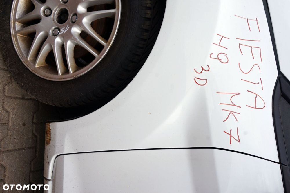 BŁOTNIK PRZEDNI LEWY FIESTA VI MK6 VII MK7 H9  BIAŁY FORD 2008-2017 - 3