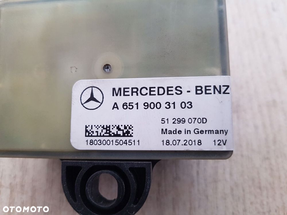 mercedes przekaźnik moduł świec żarowych komputer sterownik a6519007903 - 4