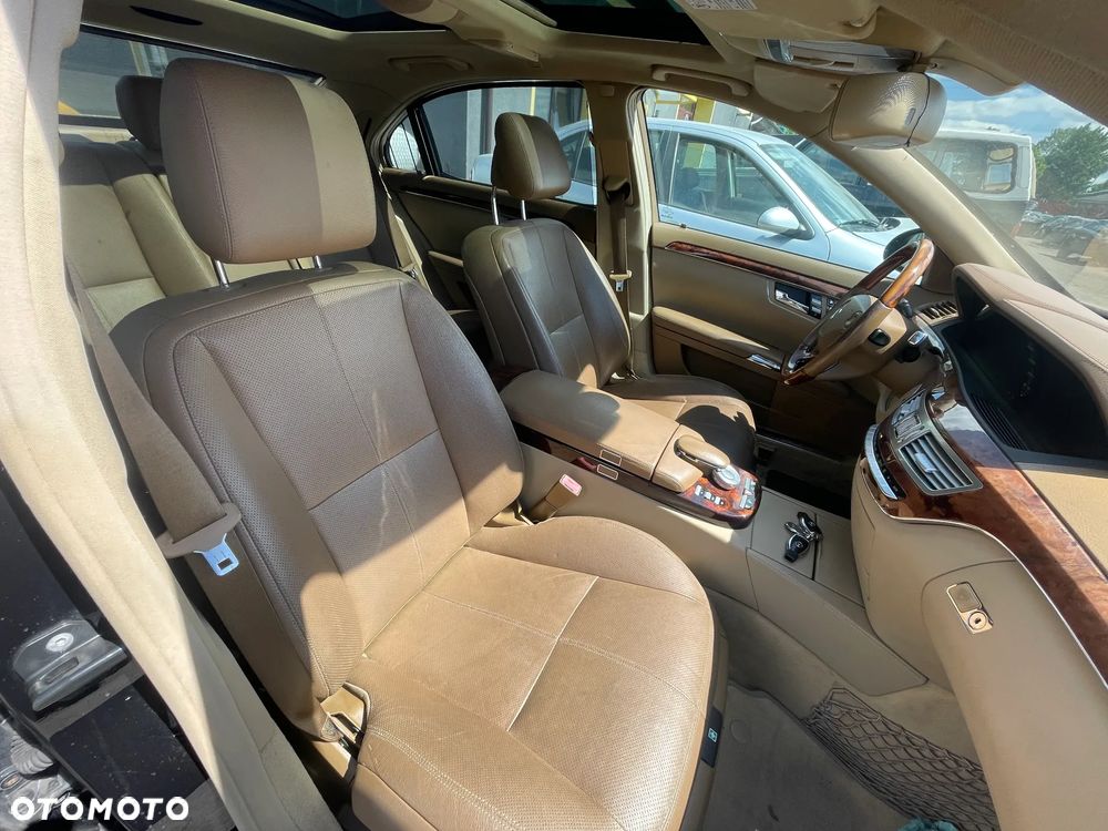 Mercedes Benz W221 LONG FOTELE BOCZKI 204 Skóra - kolor brązowy - 1