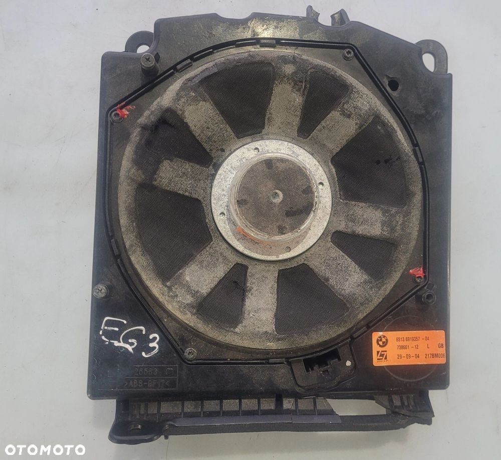 GŁOŚNIK TOP HIFI LOGIC NISKOTONOWY CENTRALNY LEWY BMW E63 6919357 - 1