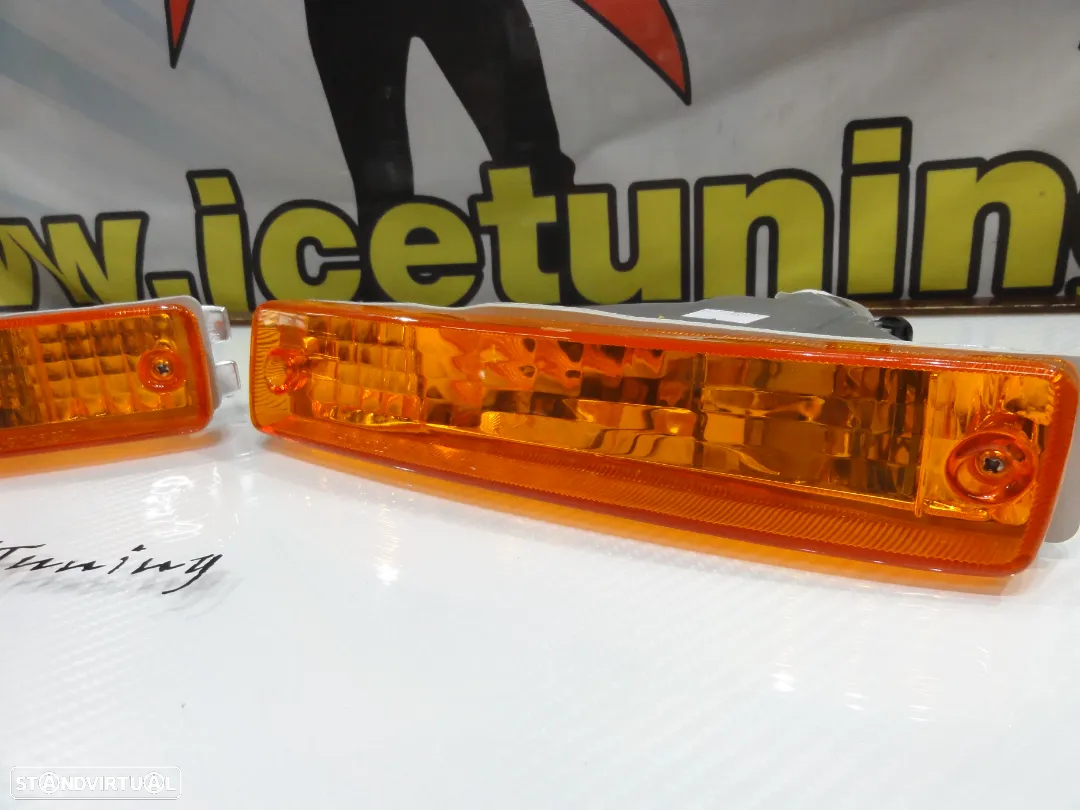 Farolins / farois / Pisca frontal Honda Civic 90-91, Honda CRX 90-91 fundo Laranja EURO look - 6