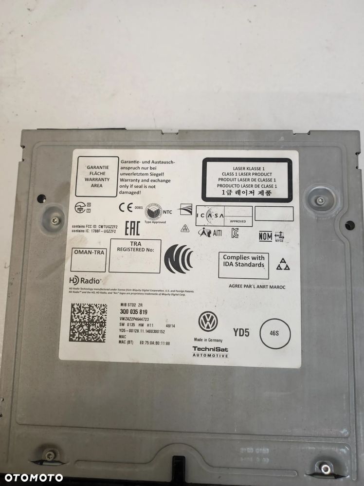Radio nawigacja czytnik multimedia sd cd Volkswagen PASSAT B8 - 5