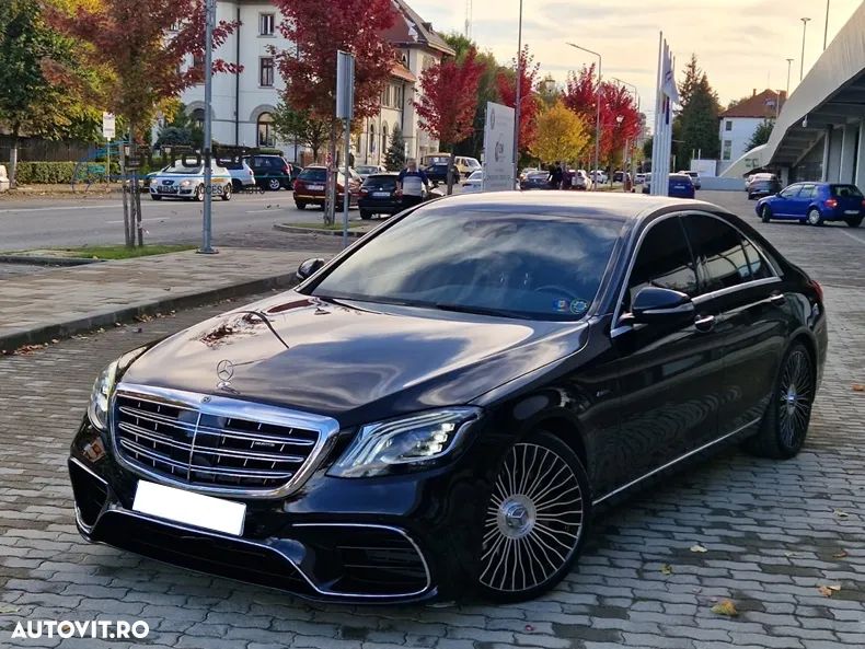 Grila centrala Mercedes S-Class W222 (2013-2020) S63 S65 Design Chrome - 4