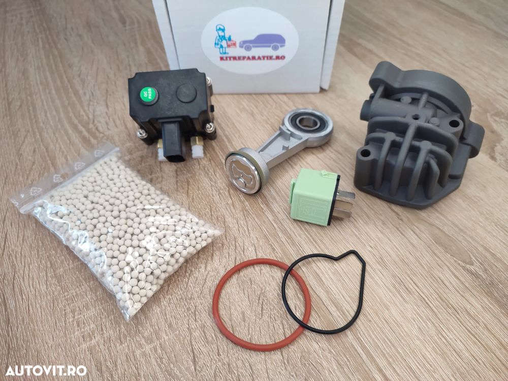 Compresor perne aer Audi VW BMW Porsche Tesla, kit reparatii, bloc valve, supape perne, piese noi suspensie pneumatica - 11