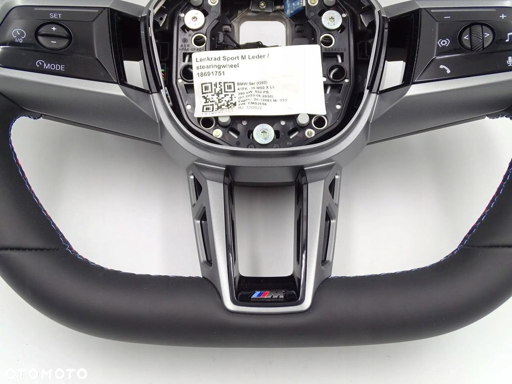 BMW i7 G70 i5 G60 M5 KIEROWNICA M PAKIET ŁOPATKI MULTIFUNKCJA ORYGINAŁ NOWA - 4