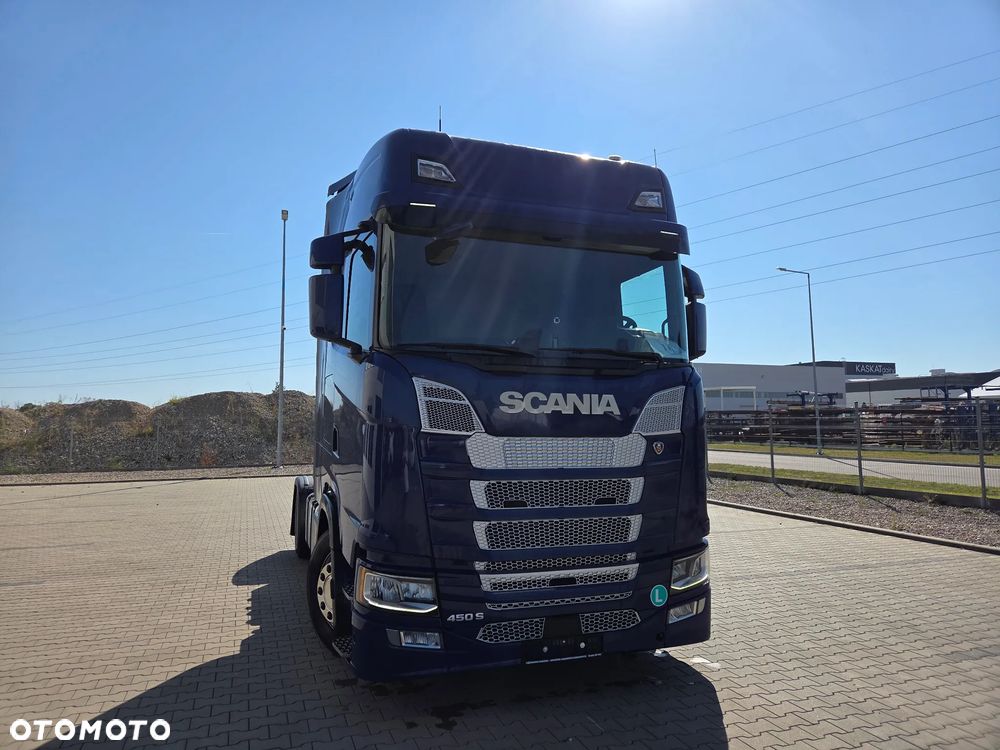 Scania S450/ 2022/ MEGA LOWDECK/ BAKI 1200L/ KLIMA POSTOJOWA/ FULL LEDY/ NOWEJ GENERACJI TACHO/ PO ZŁOTYM KONTRAKCIE - 2