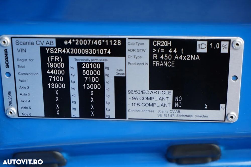 Scania R 450 / HYDRAULIKA / RETARDER / I-PARK COOL / EURO 6 - 38