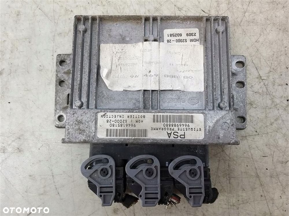 Komputer sterownik silnika Peugeot 307 2001-2008 1,4 B 9646988880 ORYGINAŁ - 1