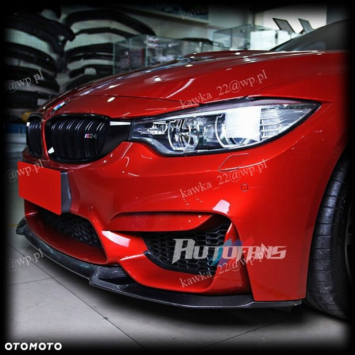 BMW 3 F80 F82 M3 DOKŁADKA ZDERZAKA PODKŁAD WZÓR CS - 9