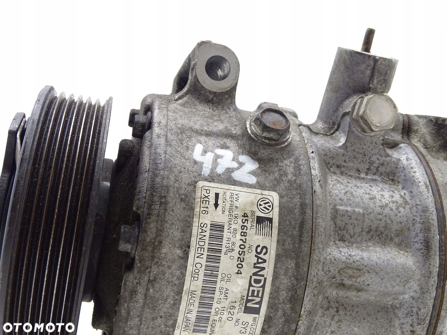 SPRĘŻARKA KOMPRESOR KLIMATYZACJI SKODA SUPERB II 3T 2.0 TDI CFG 1K0820808D - 5