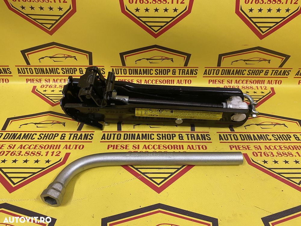 Cric auto original Skoda Superb VW Passat B6 B7 + cheie prezoane - 5