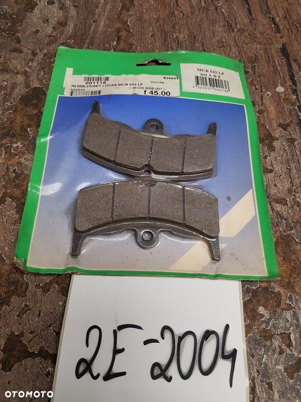 Klocki hamulcowe Lucas MCB 543 LF Honda CB650 SC RC08 / CBX550F PC04 - 1
