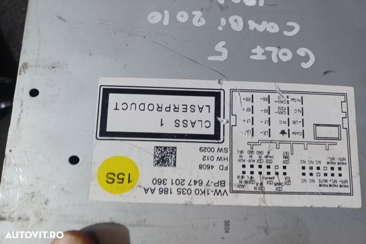 Radio cd 1K0035186AA Volkswagen VW Golf 5 [2003 - 2009] Variant wagon - 5