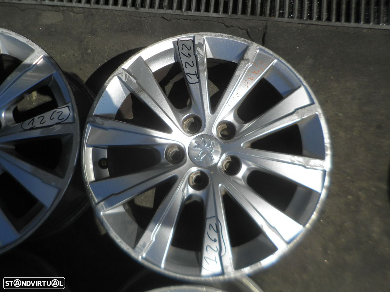 Jogo De Jantes Jgjant1262 PEUGEOT 308 2018 1.5 BLUEHDI 131CV 5P CINZA ET44 7X16 5X108 64.5MM - 5