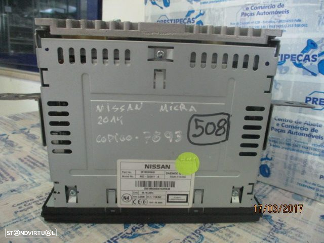 Radios AGC3220YFB NISSAN MICRA 2014 ORIGINAL CODE7893 - 3