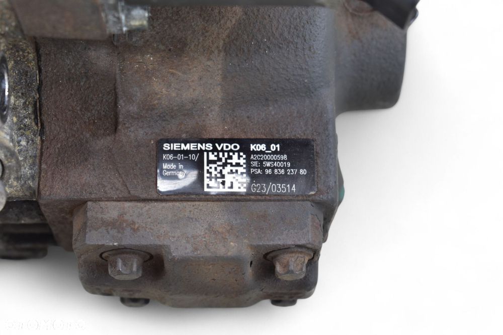 Pompa Wtryskowa PEUGEOT 407 CITROEN C4 C5 II 2.0 HDI 9654091880 5WS40019 - 6