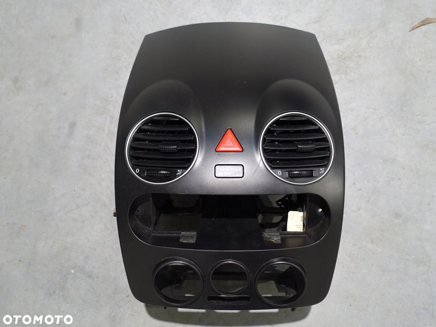VW NEW BEETLE 1C0 2005-10 LIFT KONSOLA ŚRODKOWA PANEL RADIA KRATKA NAWIEWU - 1