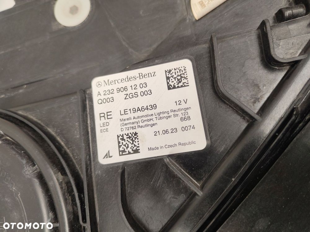 mercedes sl w232 full led lampa prawy przód a2329061203 - 4