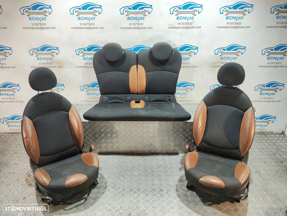 Conjunto Bancos Mini Cooper S R56 Pele Tecido - 12