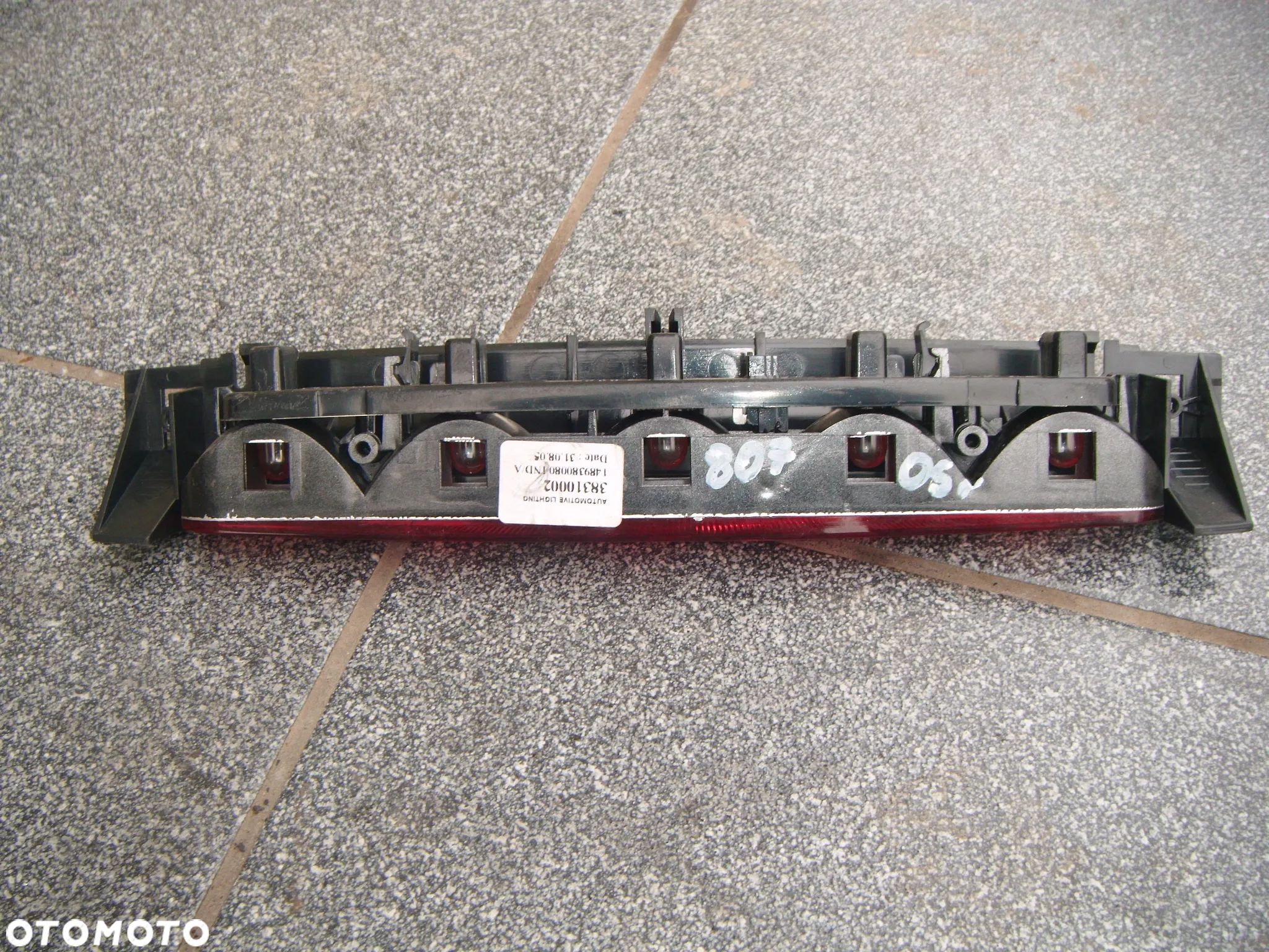 peugeot 807 05r światło stop w klapę tył 14893800801 - 1