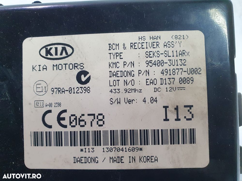 Calculator modul 95400-3u132 Kia Sportage 3  [din 2010 pana  2014] - 4