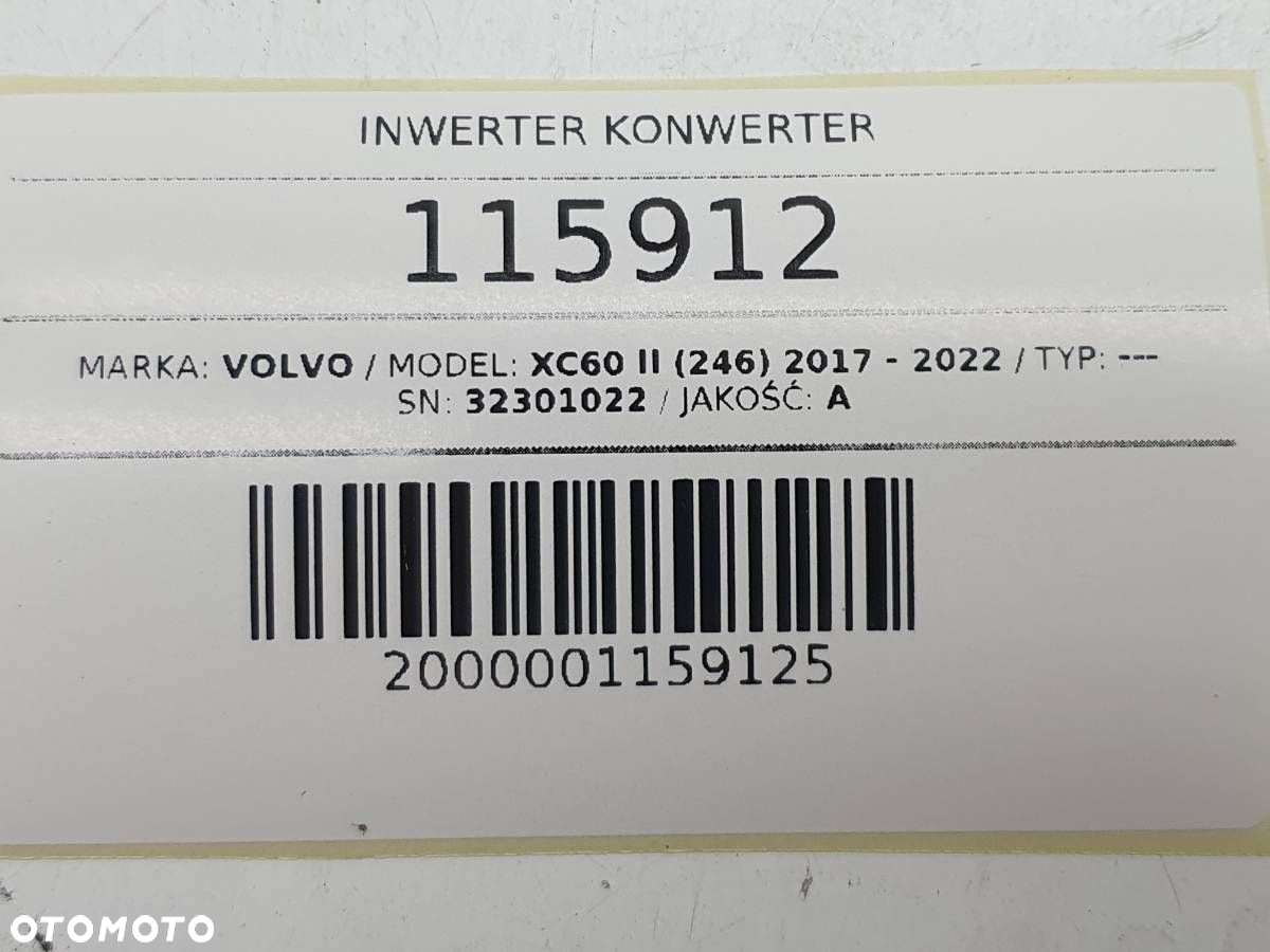 INWERTER KONWERTER PRZETWORNICA MODUŁ ŁADOWANIA VOLVO XC60 II 32301022 - 6